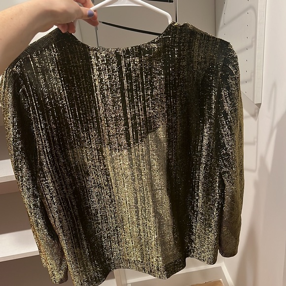 Cropped lurex light weight bolero - Picture 3 of 3